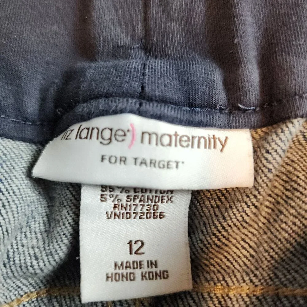 Liz Lange for Target maternity jeans size 12 blue